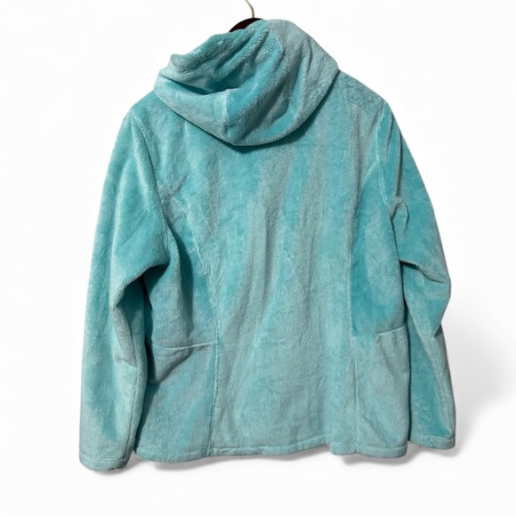 Free Country Faux-Fur Full Zip Jacket – Teal – Size XL - Picture 2 of 4